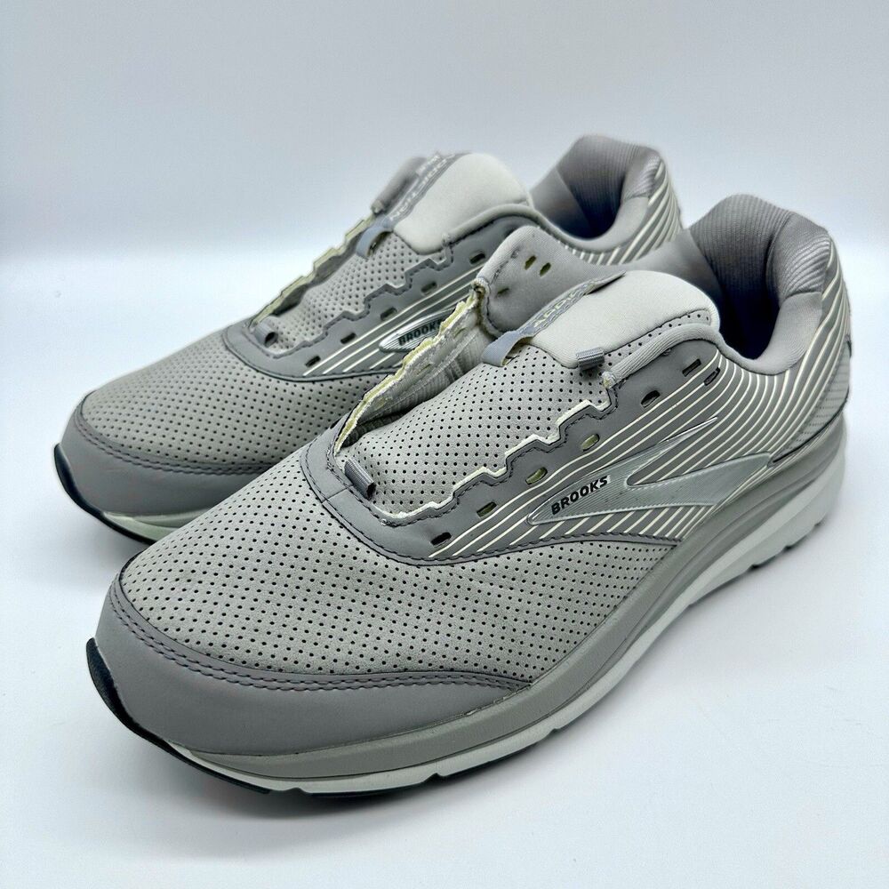 Brooks Addiction Walker Suede Alloy/Oyster/ Running Shoes Size Women11.5 B